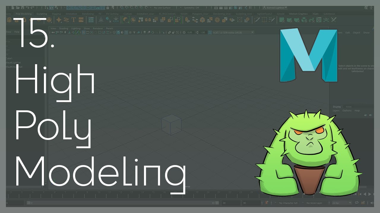 15 Maya High Poly Modeling