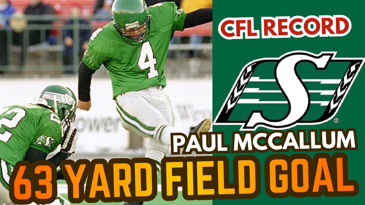 CFL record 63 yard Field Goal | Paul McCallum | 2001