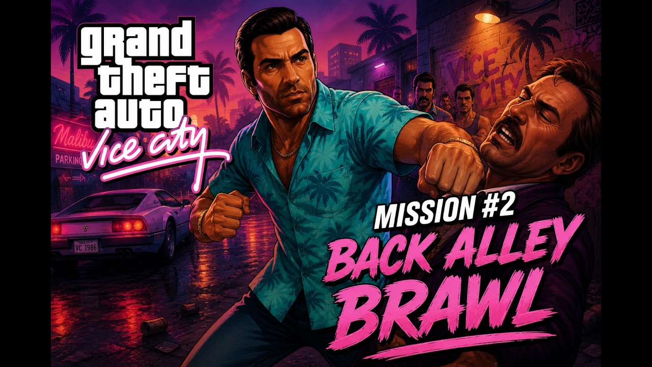 🕹️ #GTA Vice City | Драка в переулке | Миссия №2