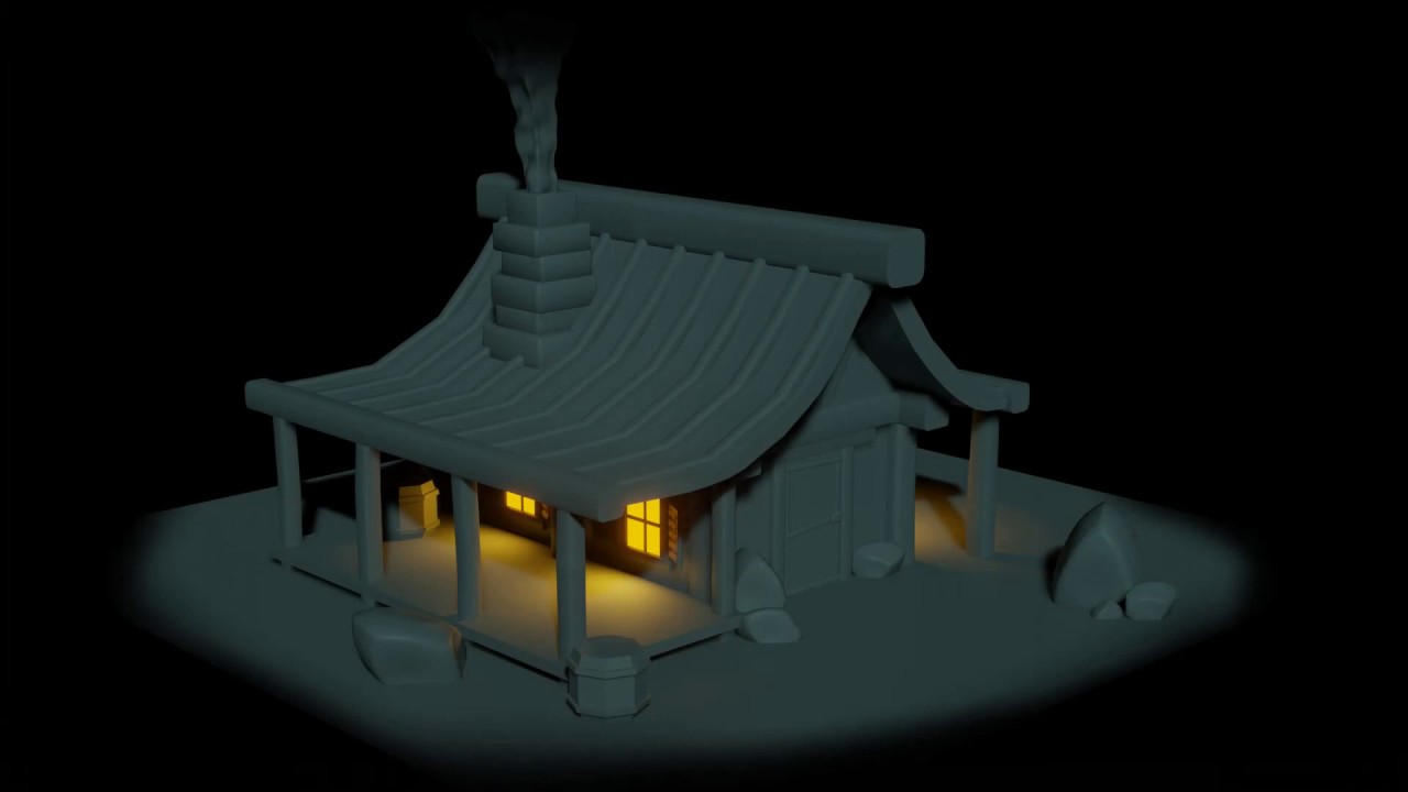 Blender Modeling Timelapse - Minimalism Forester House