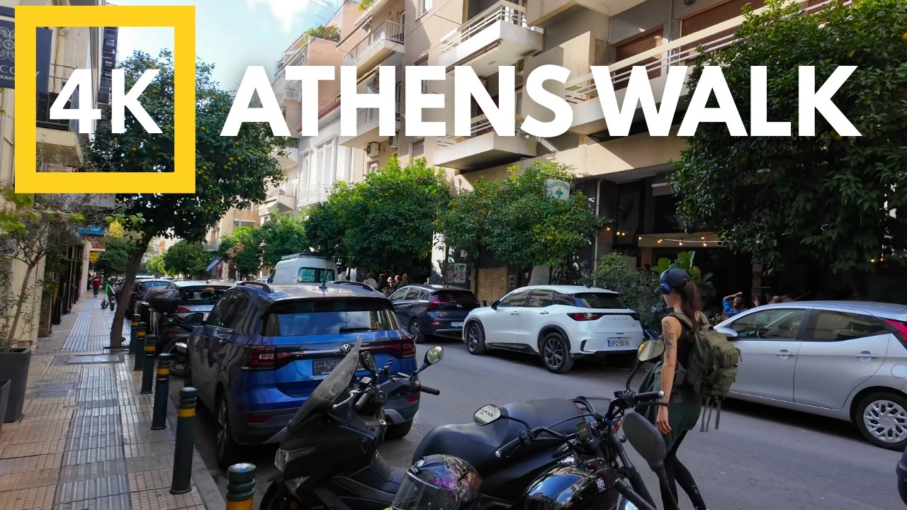 Central Athens 19-min 4K Walking Tour 🇬🇷