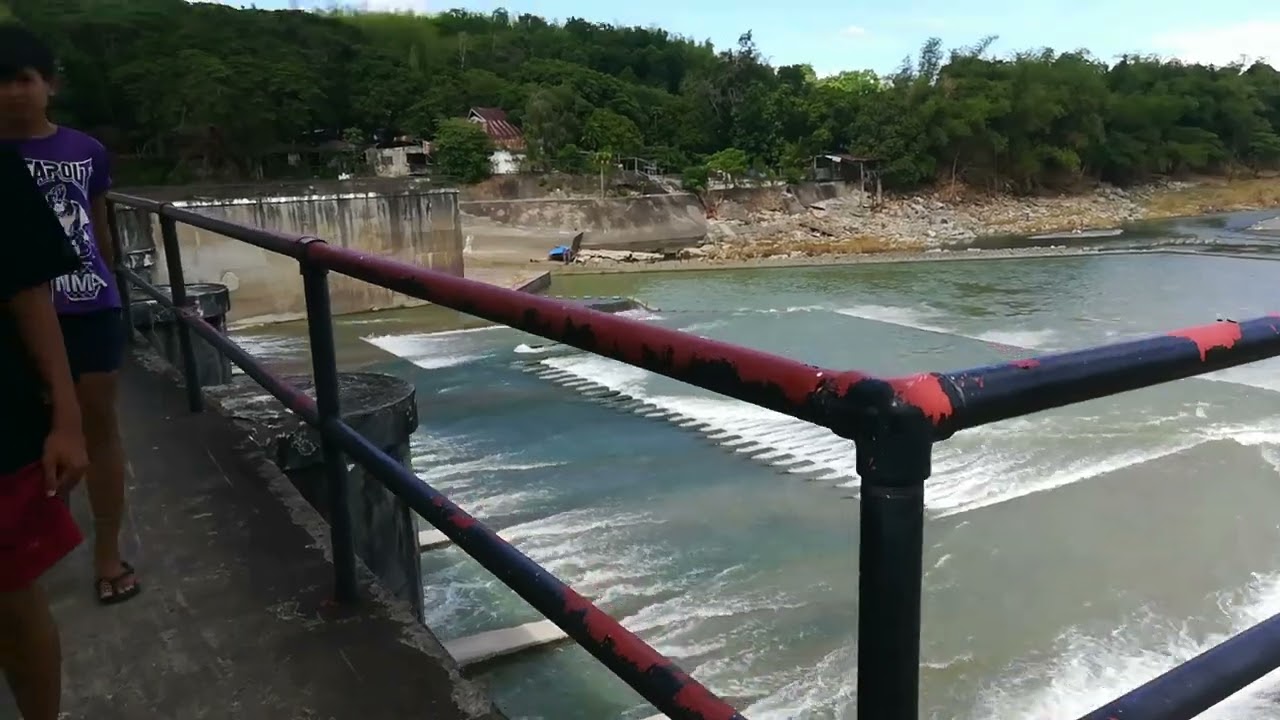 Passing the Jalaur Dam since our main bridge is now broken caused by the typhoon Agaton.