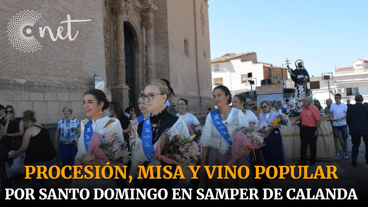 CELEBRACIÓN por SANTO DOMINGO en SAMPER DE CALANDA | Fiestas 2024