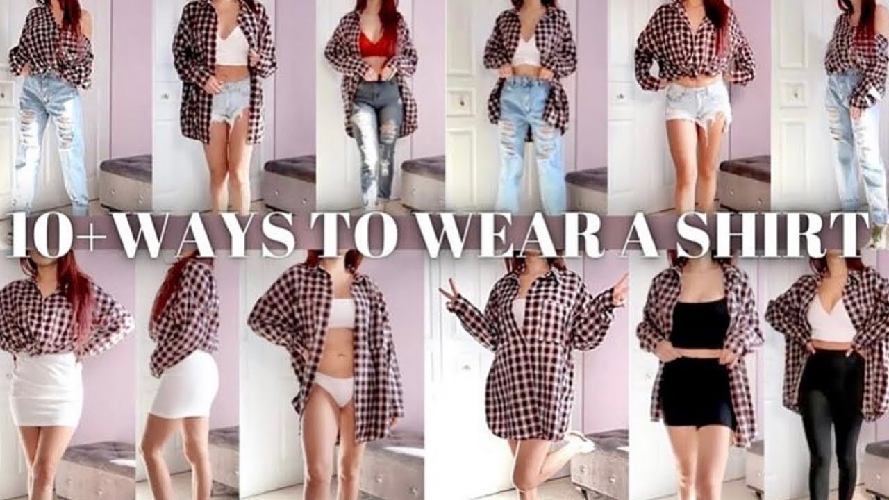 TRENDY WAYS TO STYLE AN OVERSIZED BUTTON UP SHIRT | How to style an oversized button shirt