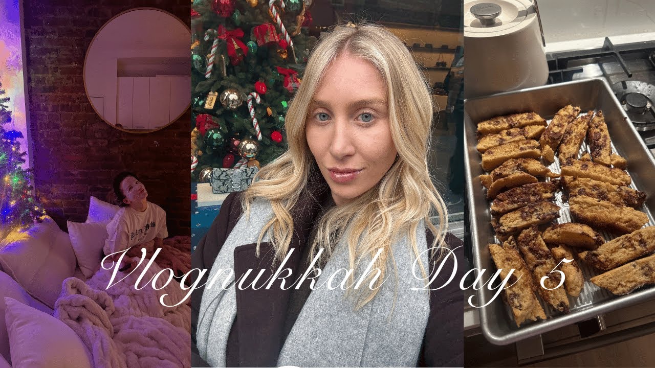Vlognukkah Day 5! Hair transformation, chit chat w/ Izzy + making my mom's famous Mandel Bread