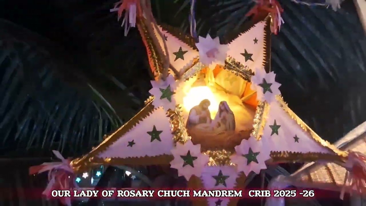 OUR LADY OF ROSARY CHURCH CRIB 2025 - 26 MANDREM PERNEM GOA INDIA 