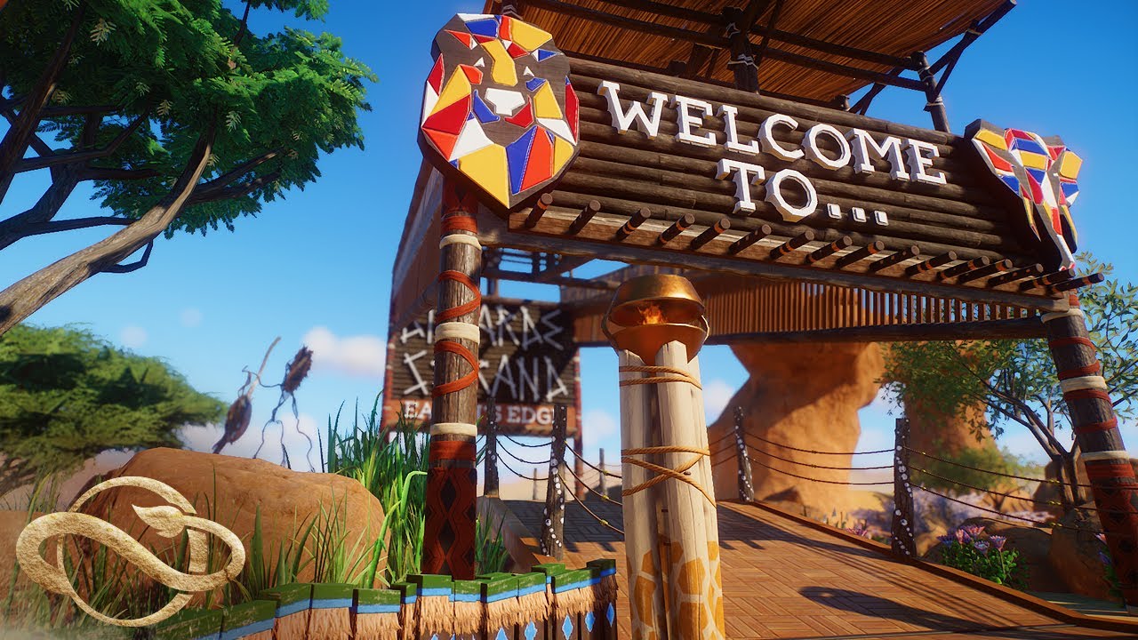 African Zoo Entrance | Die Aarde Se Rand | Planet Zoo Speed Build