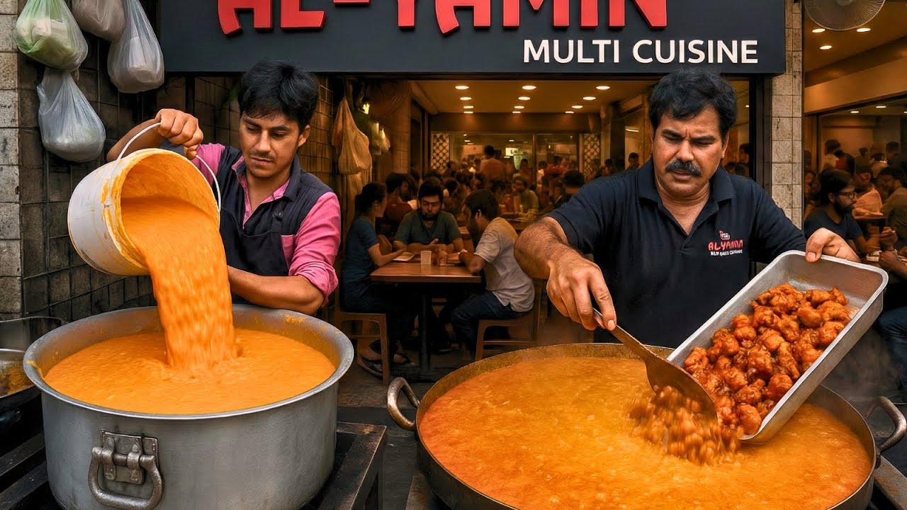 Delhi Style Changezi Chicken Making in Huge Quantity | Famous Mughlai Restaurant Cooking Process