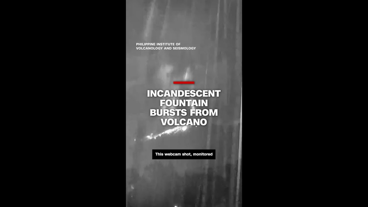 Kanlaon Volcano erupts in Philippines with incandescent burst