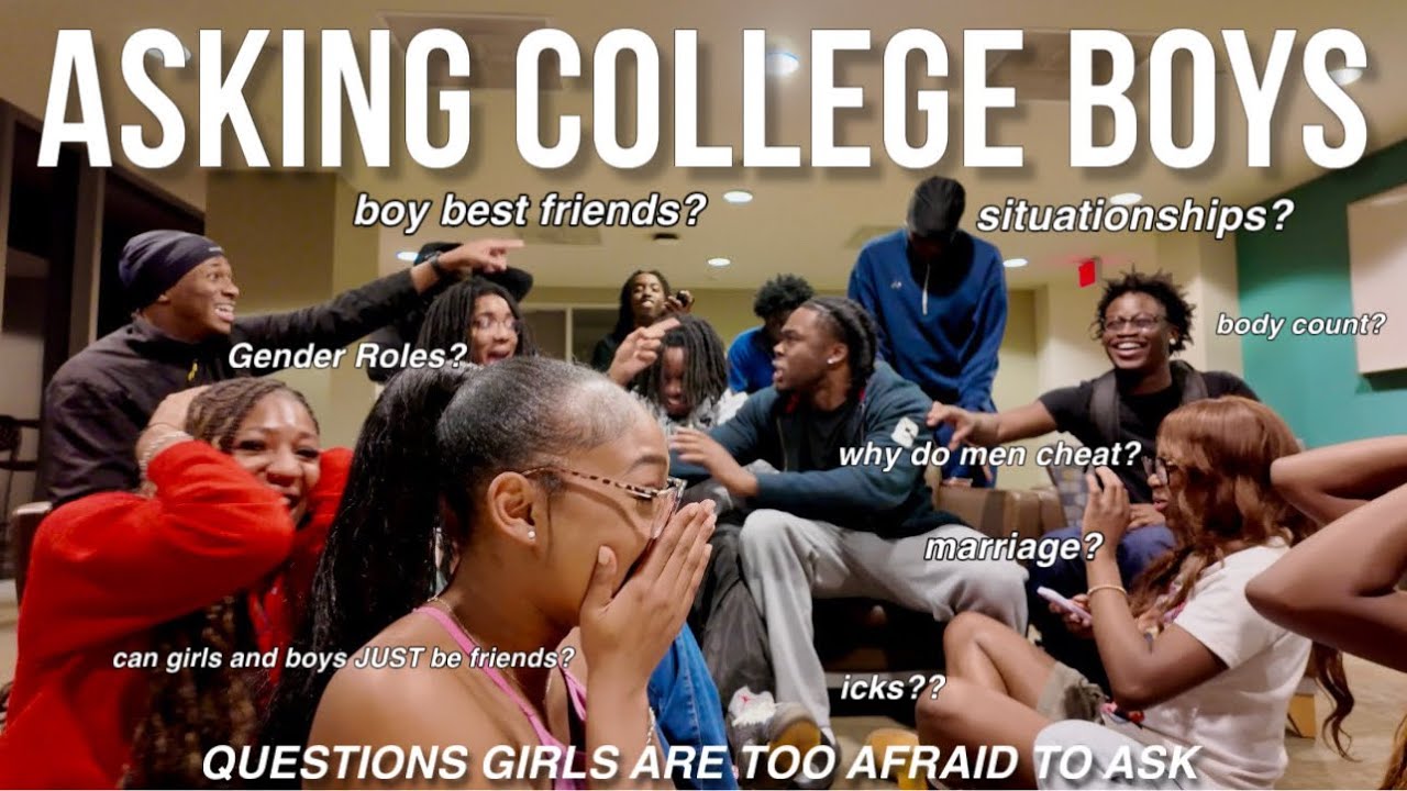 Asking COLLEGE BOYS Questions Girls Are Too Afraid To Ask! *extremely chaotic*