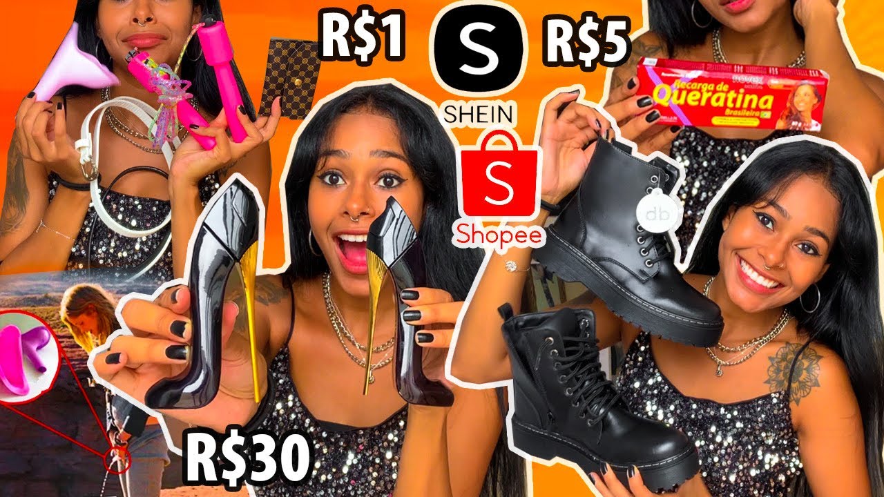 COMPRINHAS NA SHEIN E SHOPEE DE R$1 a R$30 😱 +30 ITENS