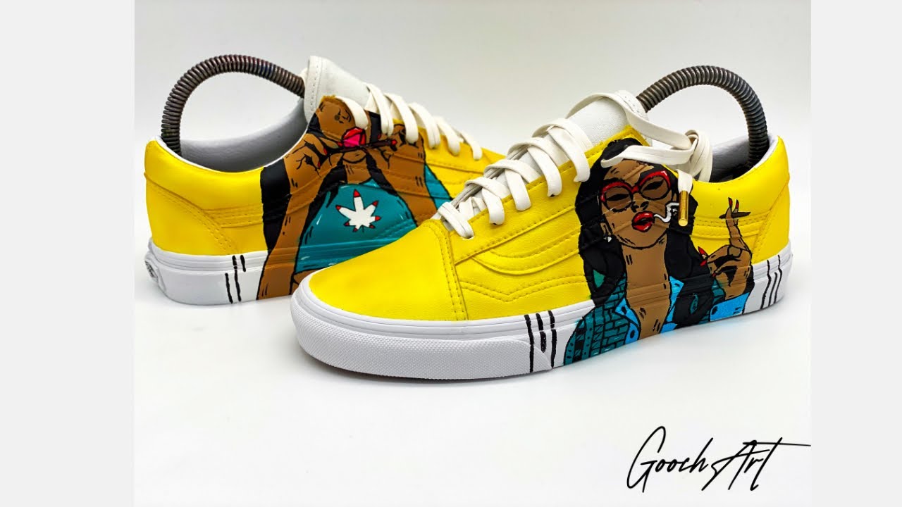 Custom Old Skool Vans &ldquo;PGLW&rdquo; 🎨👟