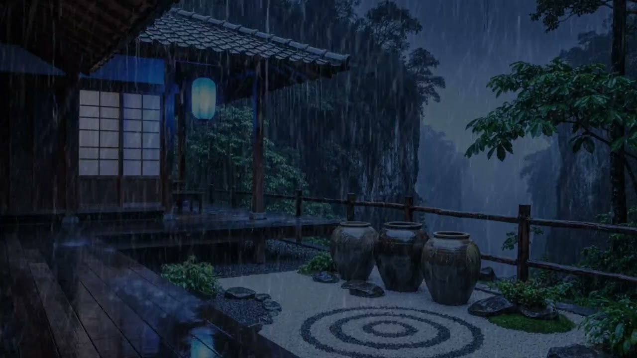 YOU’LL FALL ASLEEP IN MINUTES 😴 Rain on a Peaceful Chinese Cabin