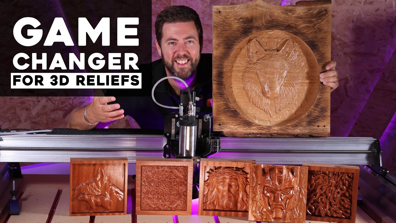 3D Reliefs got a HUGE AI upgrade - It will change the CNC and woodworking world.