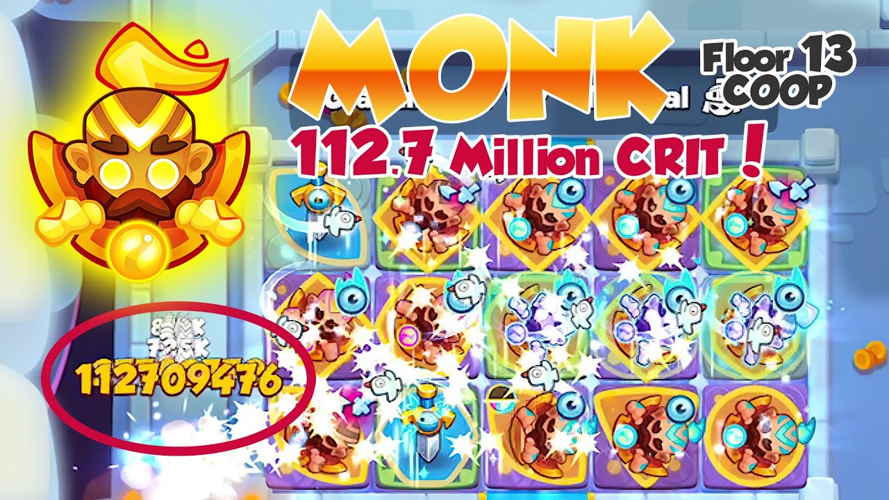 112.7 Million Damage 1 hit, 50 Stacks Monk Equilibrium Talent is too INSANE! COOP Rush Royale