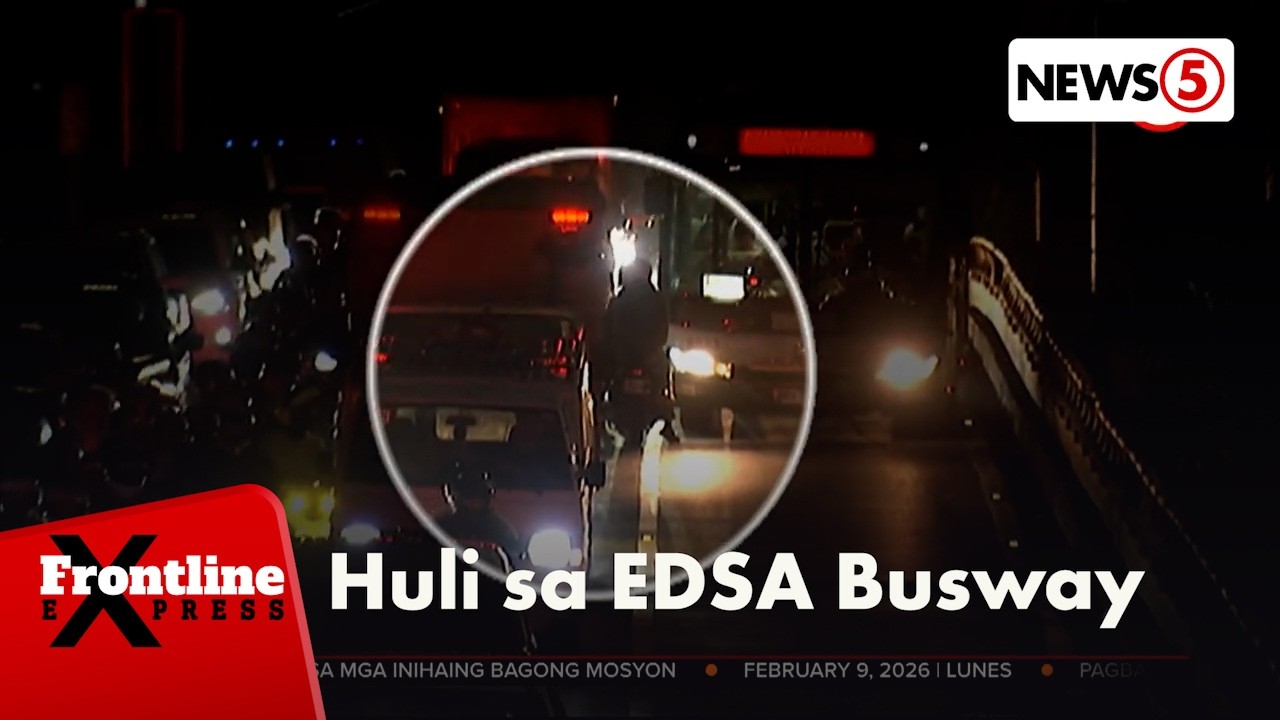 Isang rider, huling dumaan sa EDSA Busway | Frontline Express