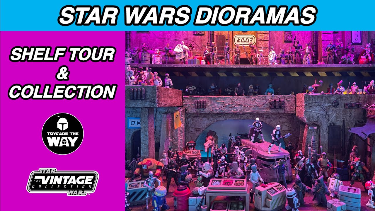 Star Wars Shelf Tour and Collection | Diorama | The Vintage Collection