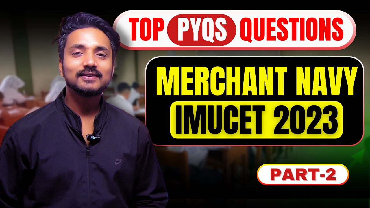 IMUCET 2023 Chemistry PYQs Part-2 | Real Exam Questions Explained #merchantnavy