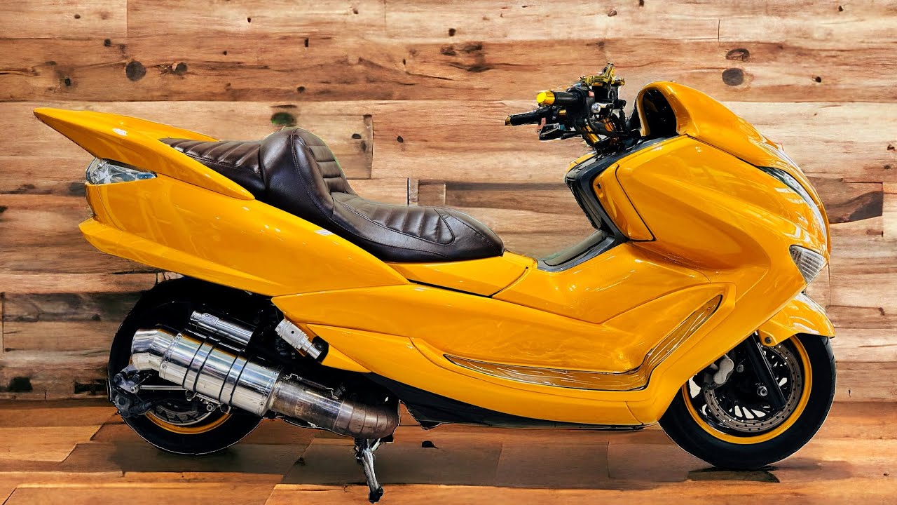 Yamaha New Majesty 4D9 JAPAN หัวฉีด250cc. สีเหลือง Bigscooterแนวยุ่นๆ