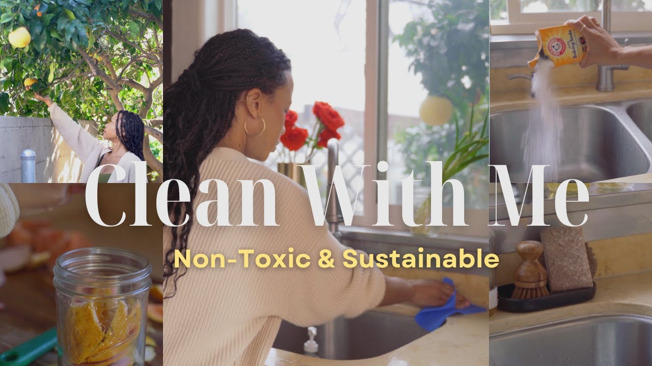 Clean with Me! | Non-Toxic and Eco Friendly Cleaning Products for Your Kitchen | Zero Waste