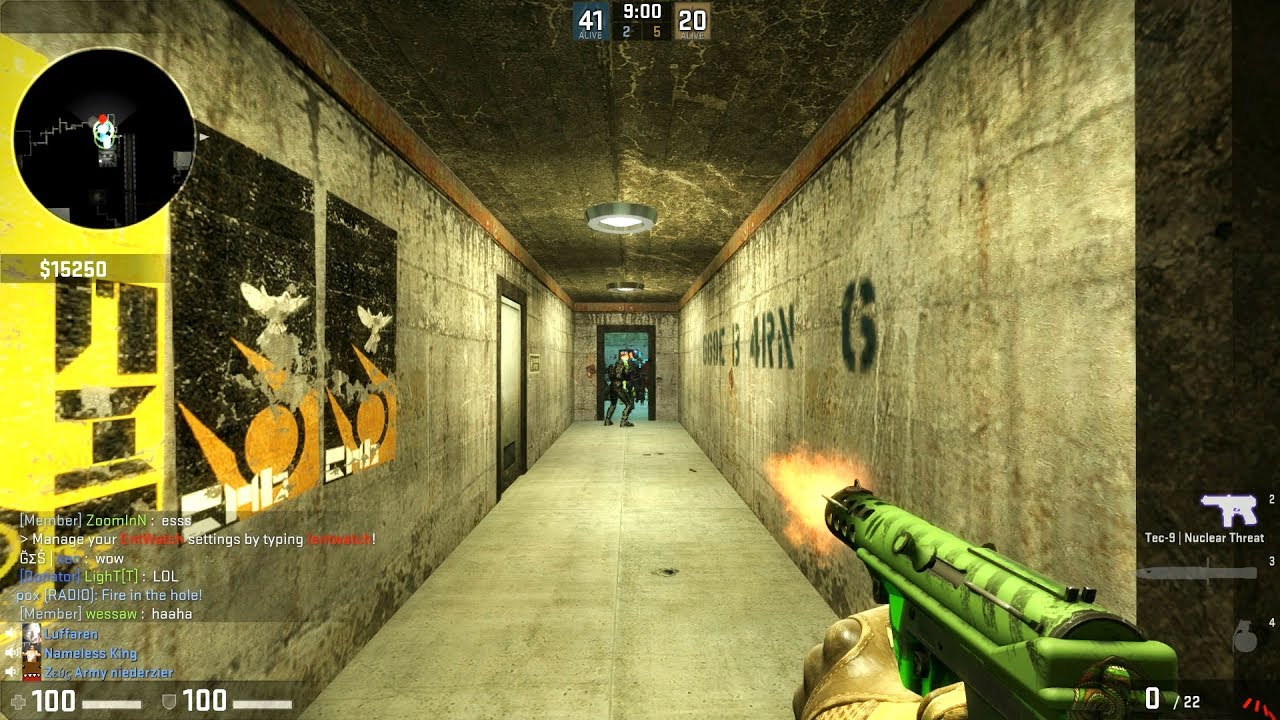 CS:GO - Мод Zombie Escape - Только пистолеты - ze_Infiltration_Final_p3 - GFL