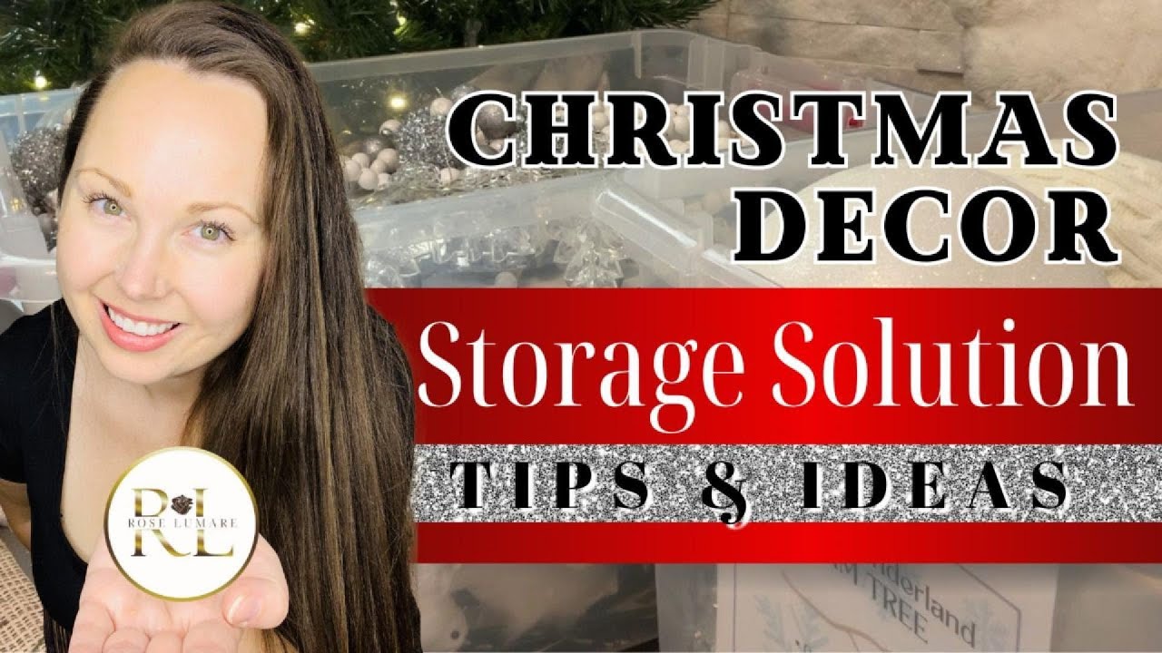 Christmas Decor Storage Solution Ideas. Take Down Your Decor Like a Pro. Organize and Preserve Xmas