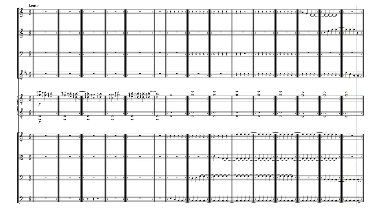 Sinfonia n.5,  1o movimento,  música de Robert Haeberlin
