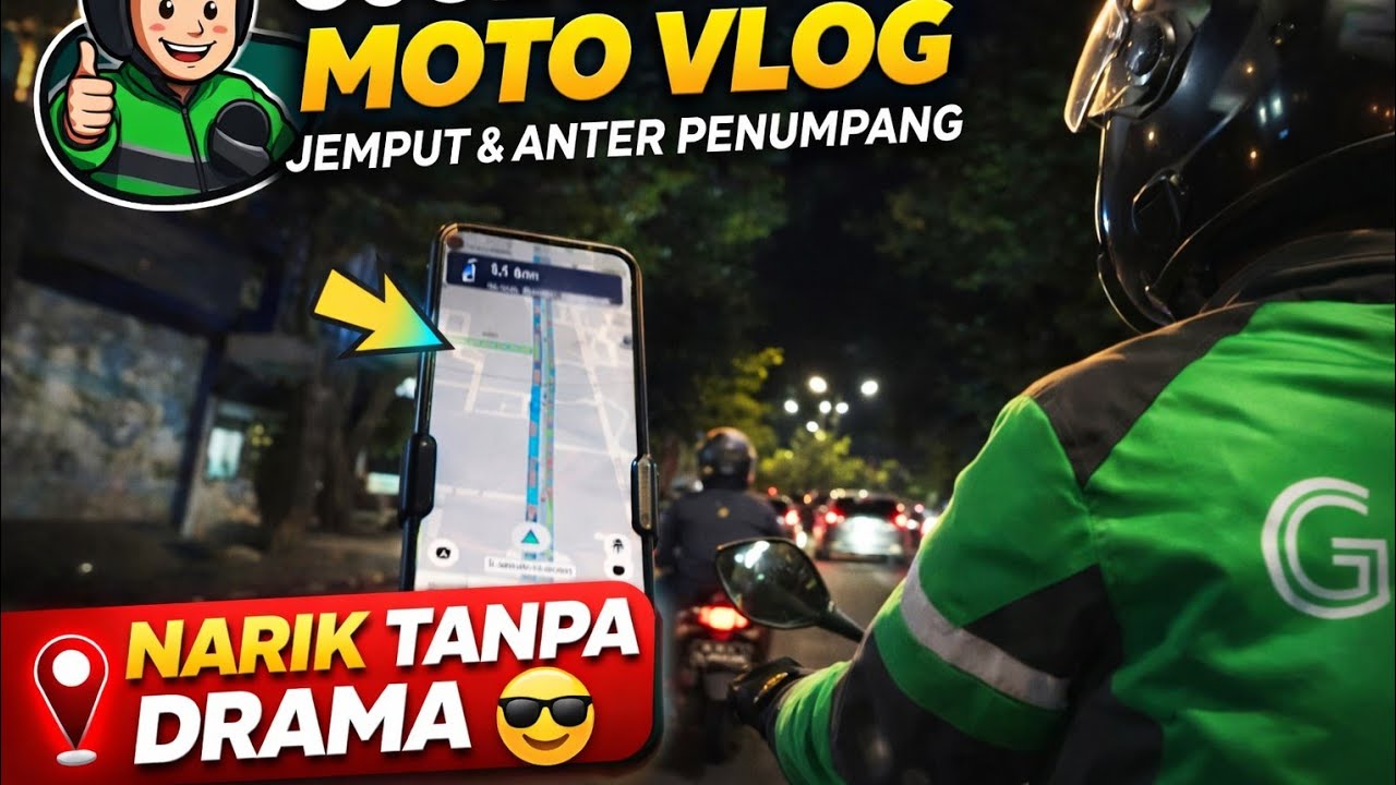 Ojol Santuy Moto Vlog Jemput Dan Anter Customer 