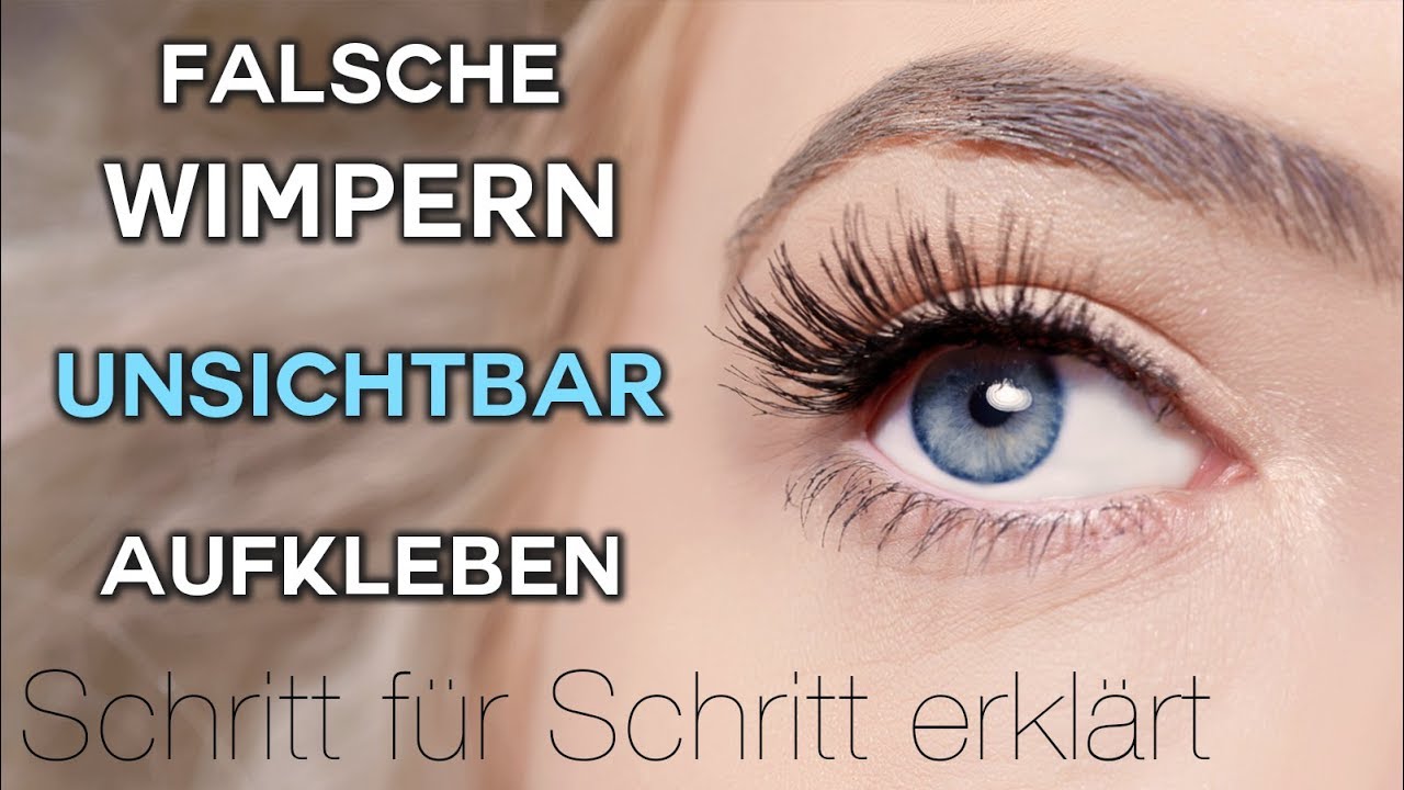 FALSCHE Wimpern UNSICHTBAR aufkleben - OHNE Lidstrich! Schritt f&uuml;r Schritt erkl&auml;rt -  TheBeauty2go