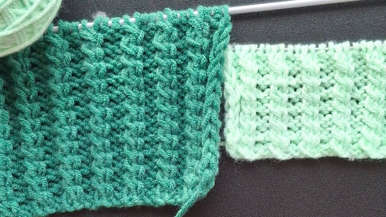 МК🧶Простой вязаный жгут из 2 петель спицами . Knitting 
