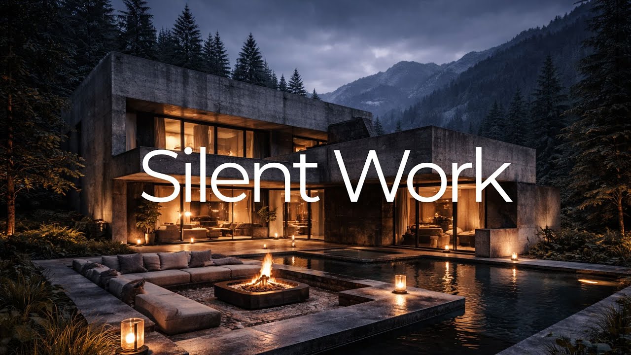 Silent Work Music | Minimal Focus Soundscape for Serious Tasks