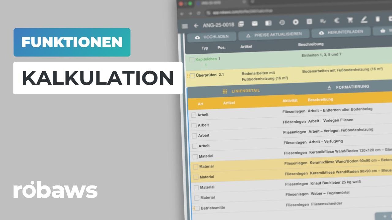 Angebot kalkulieren: Gewinn in Echtzeit – Robaws