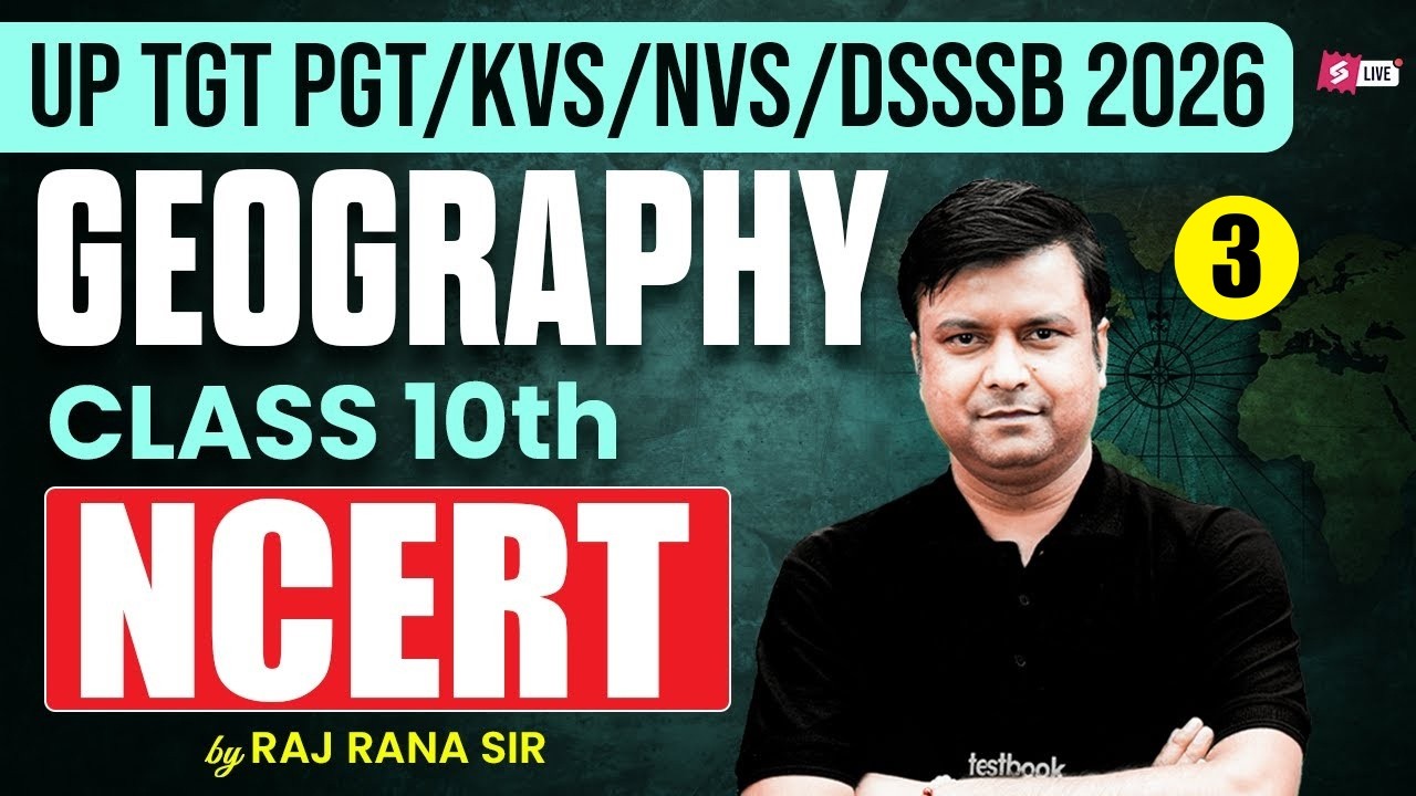 UP TGT PGT 2026 | Geography Class | UP TGT PGT Geography by Raj Rana Sir