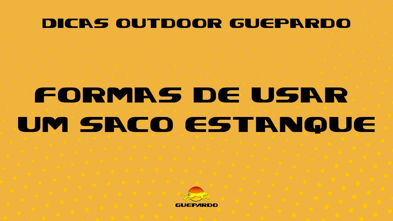 Formas de usar um saco estanque