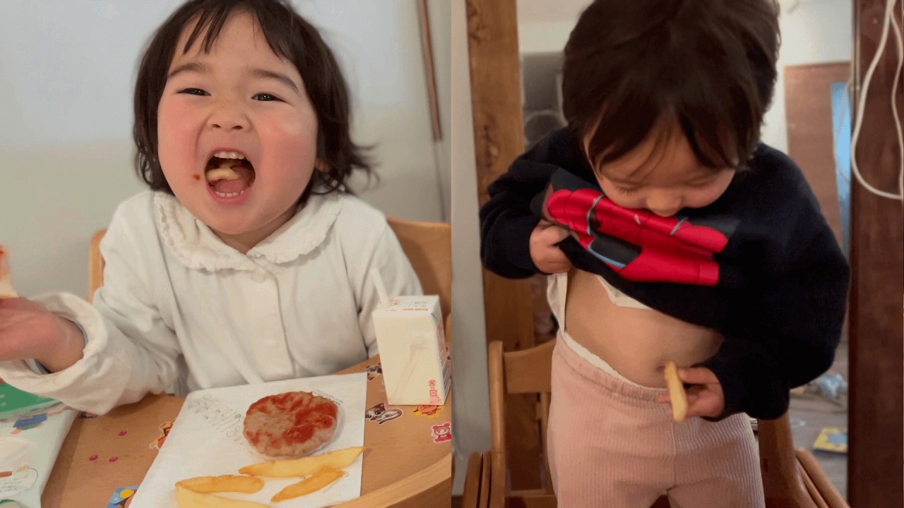 お店じゃ食べられないよ〜ぅ。【年子でモスバーガーをくらう】