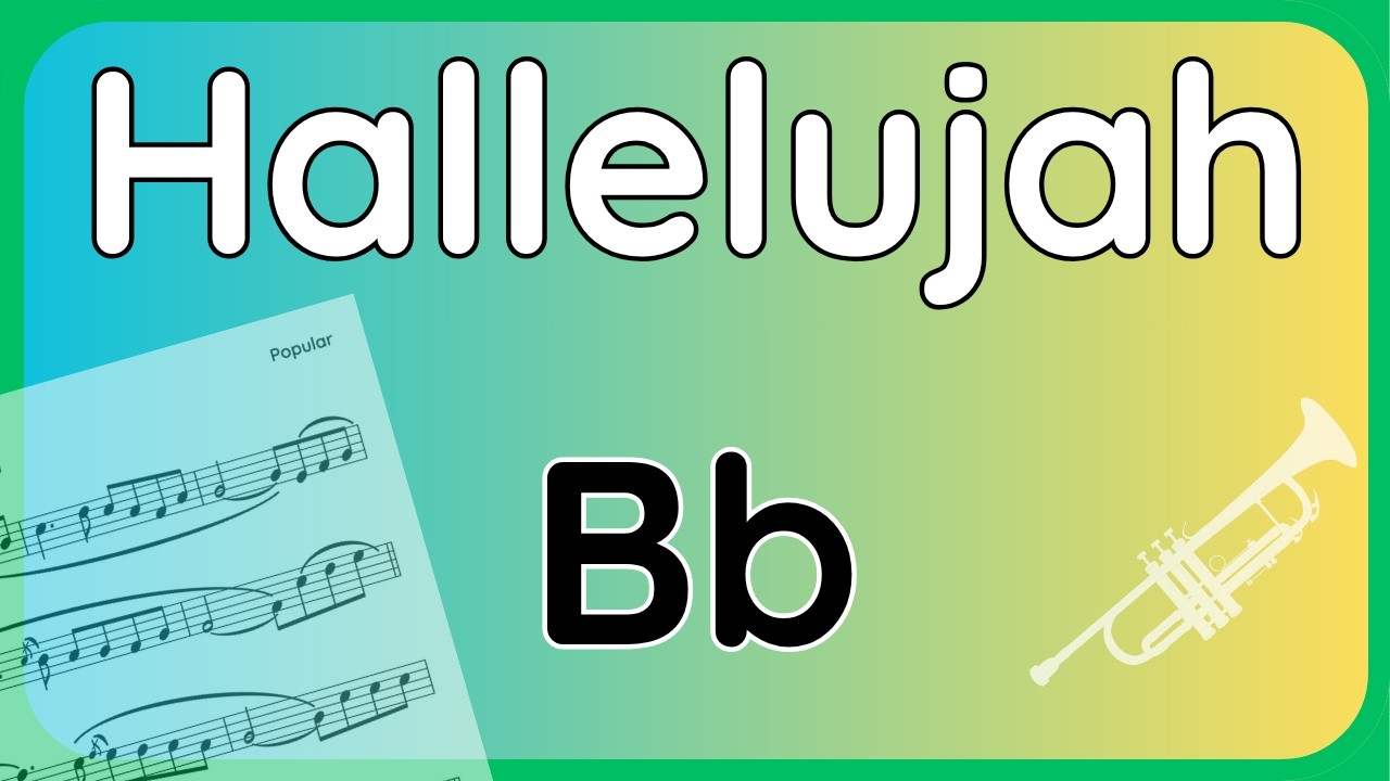 Hallelujah · Backing Track (Bb Version) for Tenor, Soprano Sax, Trumpet & Clarinet