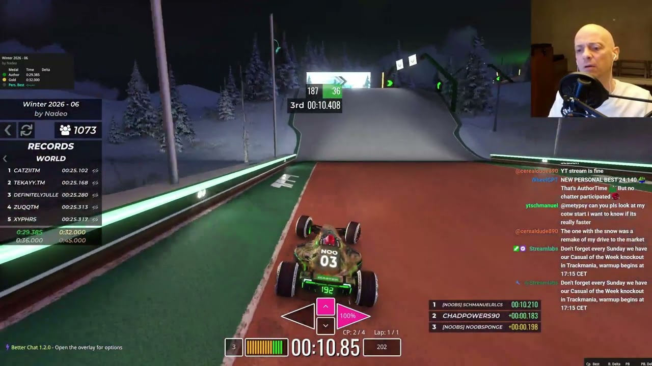 Trackmania Winter 2026-06, Author Medal (with commentary) - 00:27.901