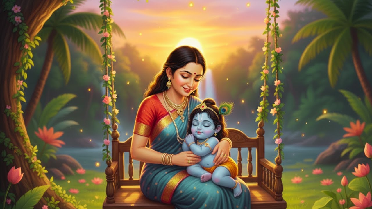 Krishna Sleep Music for Peaceful Nights | Relaxing Lullaby for Families & Parents