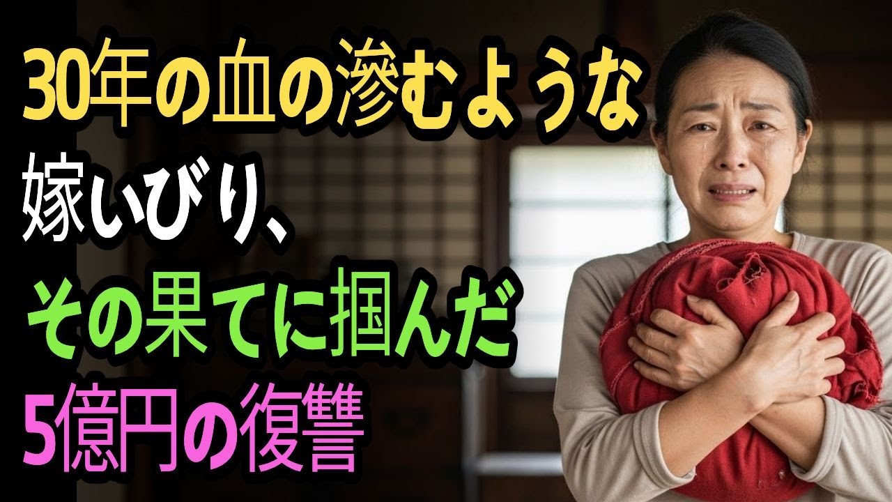 30年の血の滲むような嫁いびり、その果てに掴んだ5億円の復讐。|朗読, 人生物語, シニアの物語|