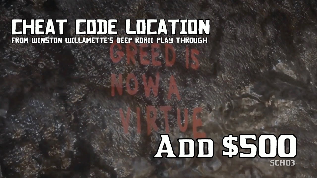 Add $500 - Cheat Code Location [RDRII]