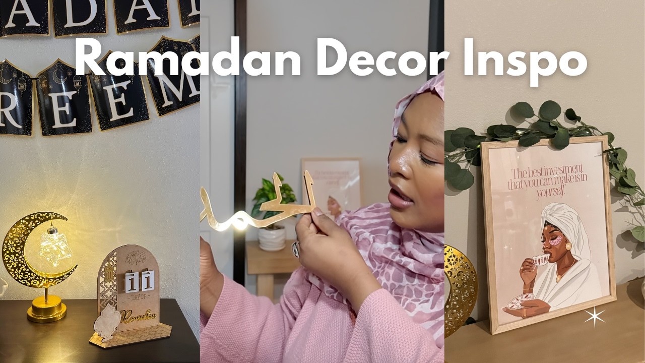 Decorate with me for Ramadan 2026: minimal, easy to find and simple ramadan decor! #ramadan2026