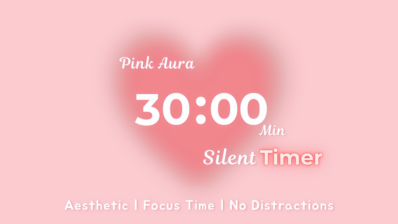 30 min productivity & focus 🌸 | cute aesthetic timer for any task