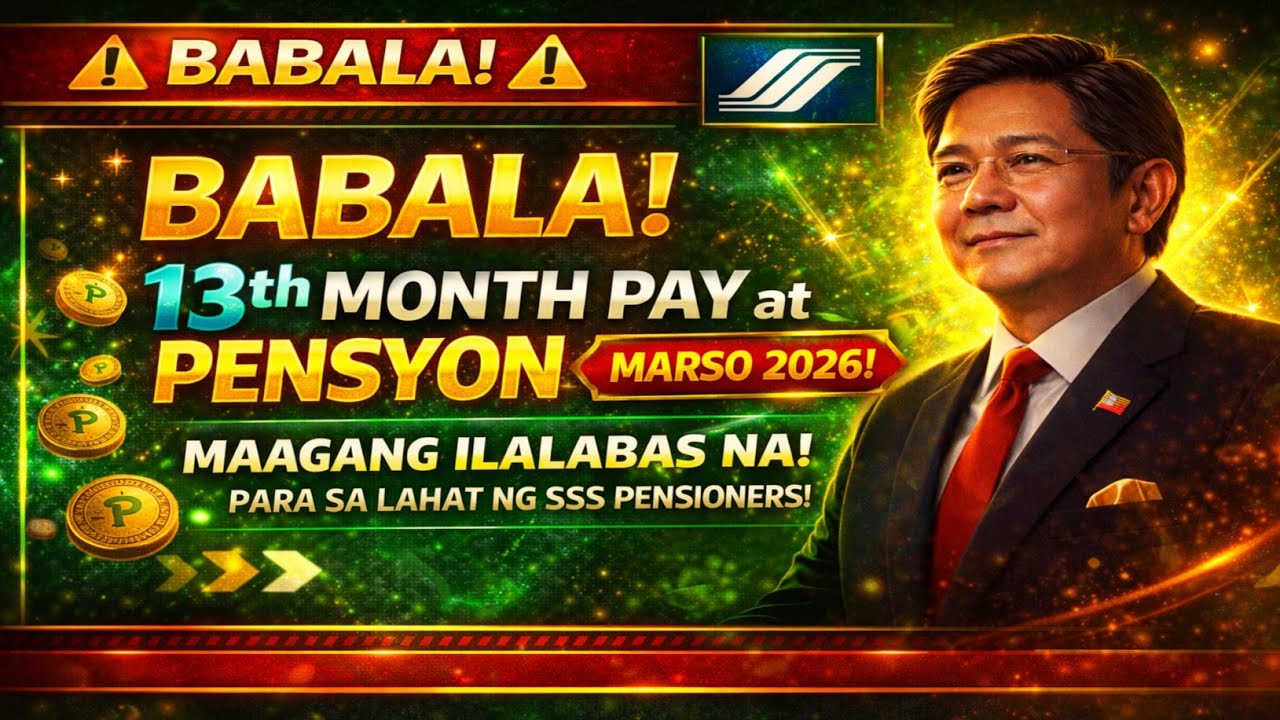 BABALA! 13th Month Pay at Pensyon sa Marso 2026 — Maagang Ilalabas para sa Lahat ng SSS Pensioners