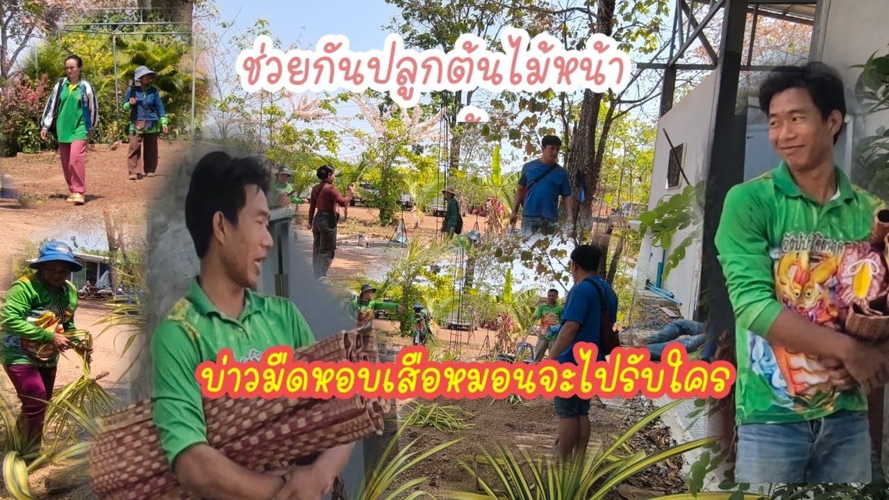 ทำสวนหย่อมหน้าห้องน้ำใหม่