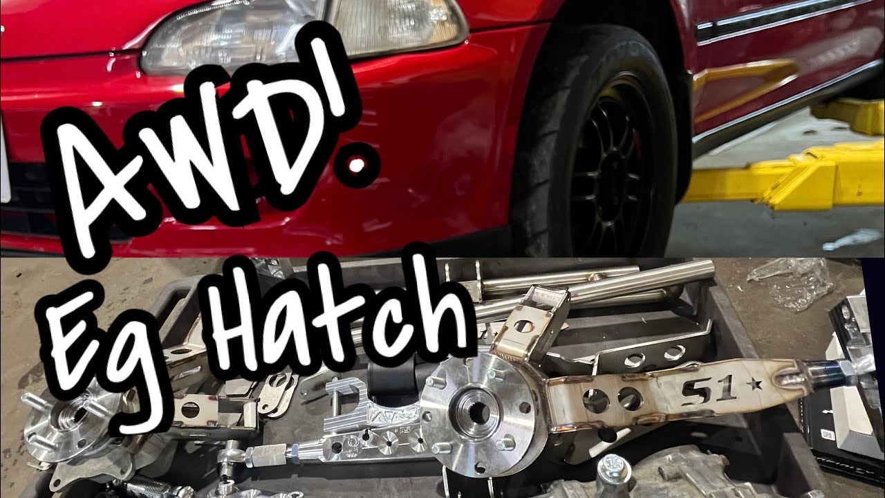 S1 AWD Element CRV Rear Differential Install in EG Honda Civic Hatch