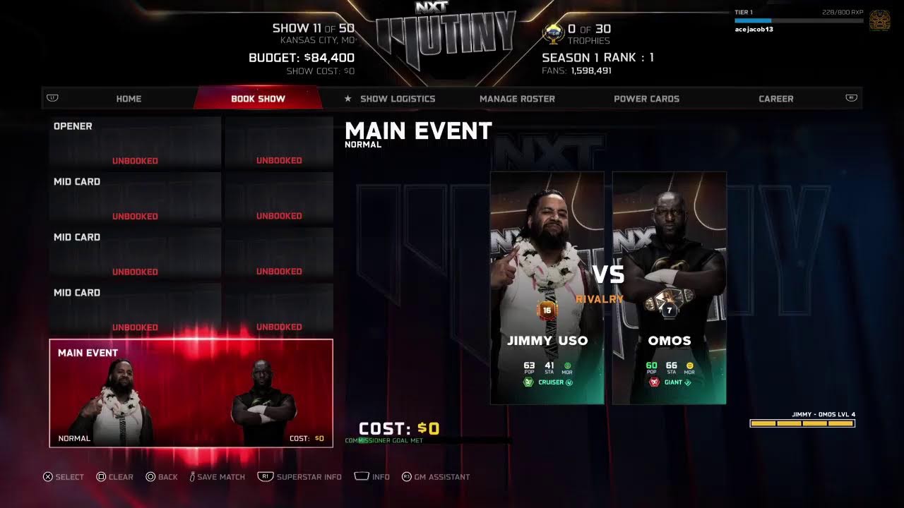 WWE 2k26 MYGM Immortal (Is it easy for me)