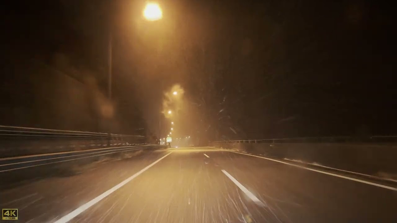 関ケ原の大雪 1月24日夜22時頃 名神関ケ原インターから大垣インターまで！