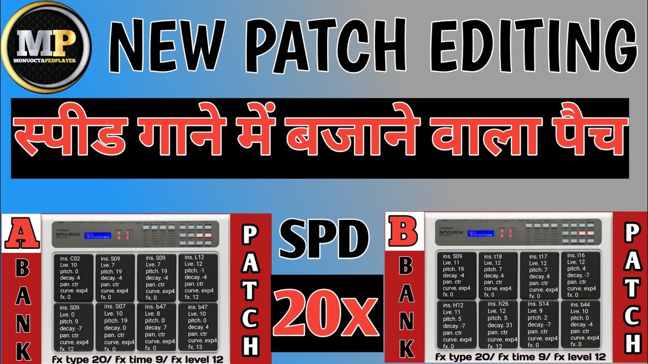 How to Patch Edit - Fast Rhythm Patch Edit  tutorial#octapad
