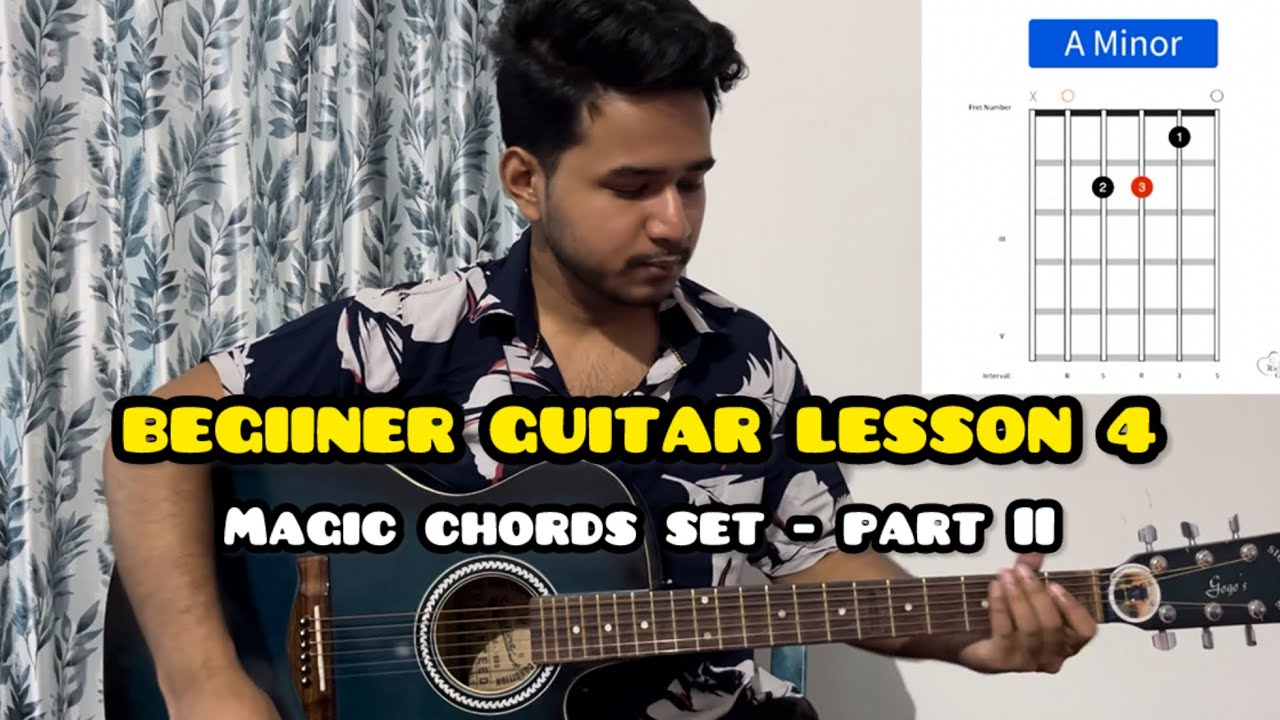 Beginner Guitar Lesson EP.4 | Magical Guitar Chords Every Beginner Must Learn (C Am F G)
