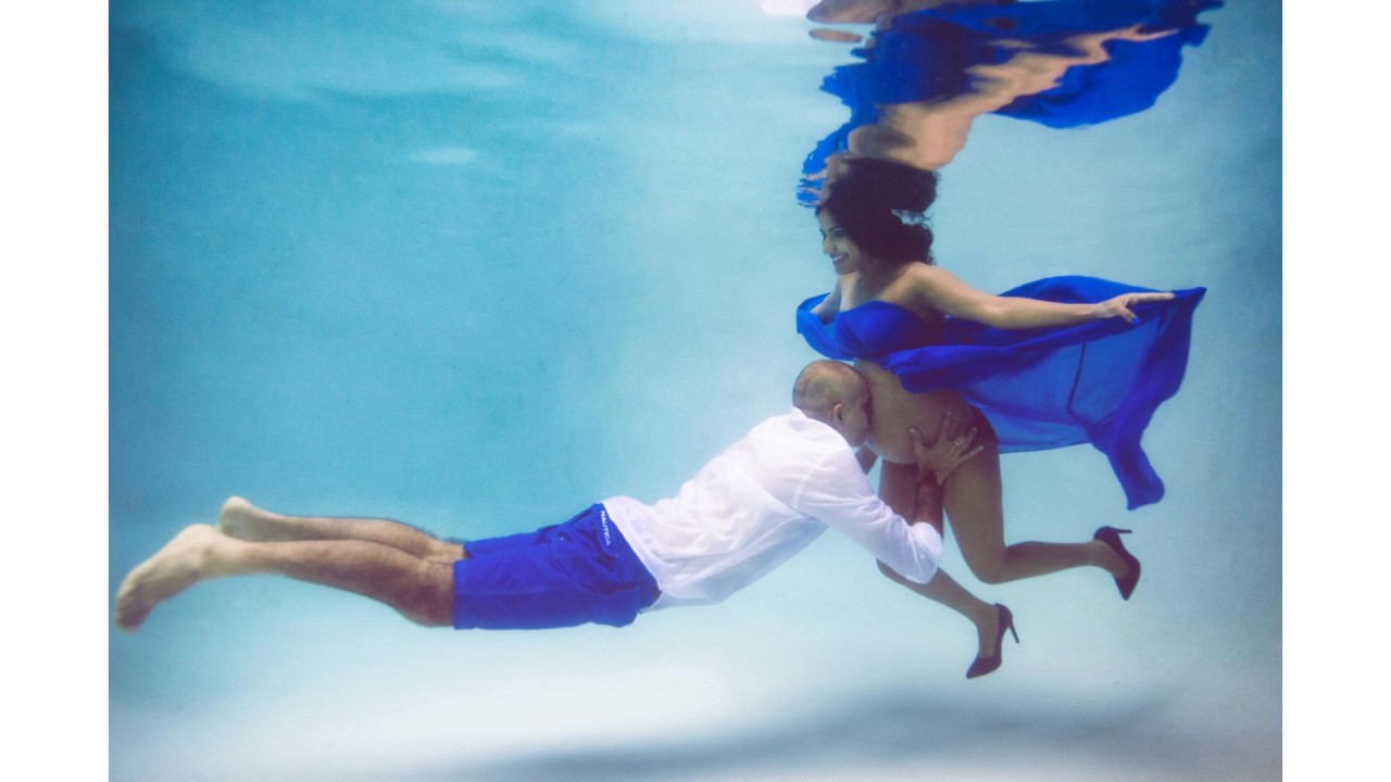 An Underwater Maternity Shoot with Amby & Suresh